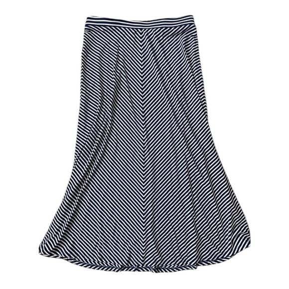 LOFT Dresses & Skirts - Loft M Striped Blue/White Maxi Skirt